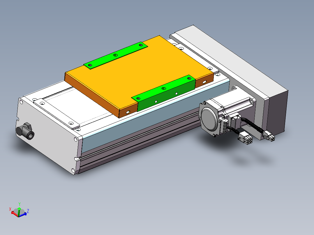 MCH丝杆全封闭MCH17-BR-400W主视图