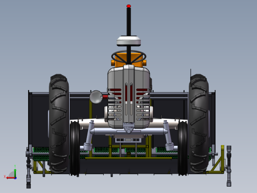 牵引式插秧机设计后视缩略图