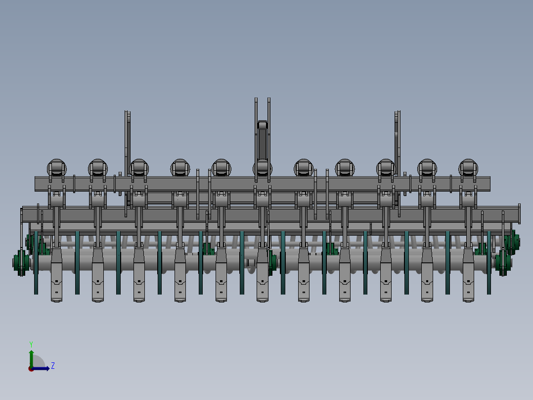 深松联合整地机左视图