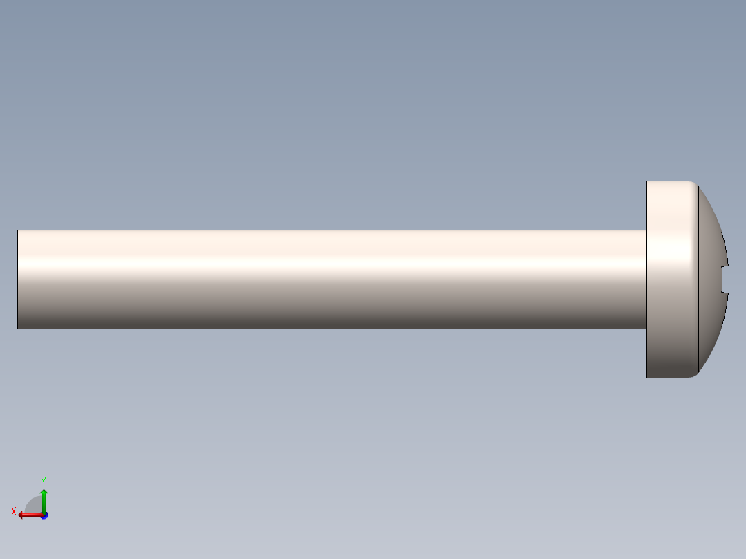 螺丝 M2.5 十字盘头-M2.5 x 16 Screw head.SLDPRT后视图