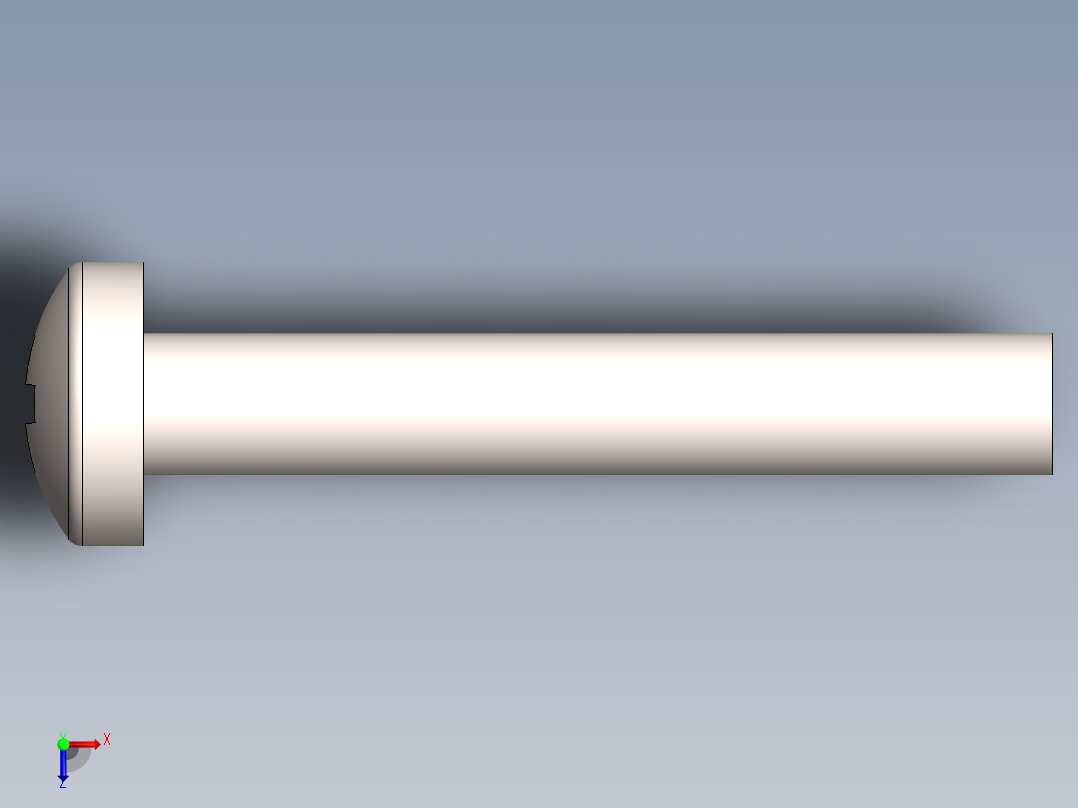 螺丝 M2.5 十字盘头-M2.5 x 16 Screw head.SLDPRT俯视图