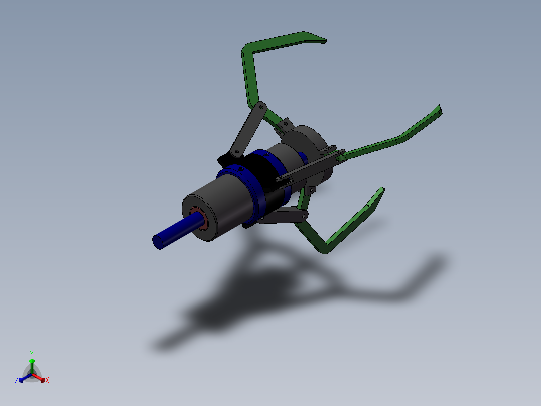 机械抓手正等轴测图