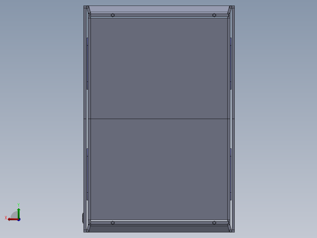 桌上型通风柜后视图