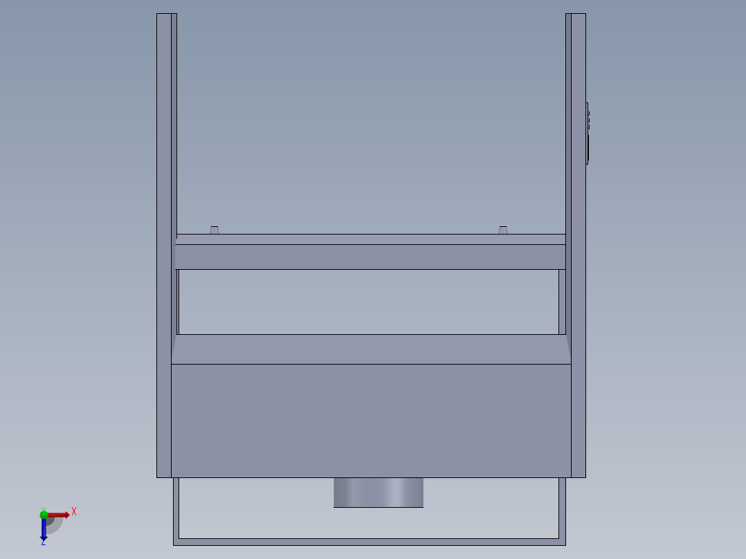 桌上型通风柜俯视图