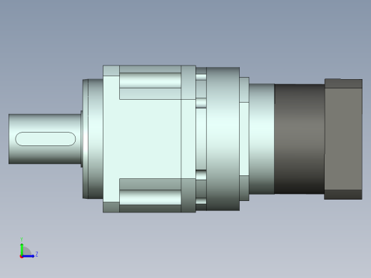 直齿PLX220-L3 42-114.3-200-M12.stp左视缩略图