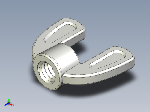 WING NUT 5-16in-18 Thread size 1-2in Base Diameter.IGS