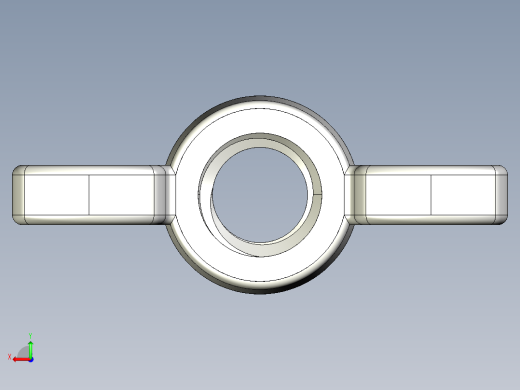 WING NUT 5-16in-18 Thread size 1-2in Base Diameter.IGS后视缩略图