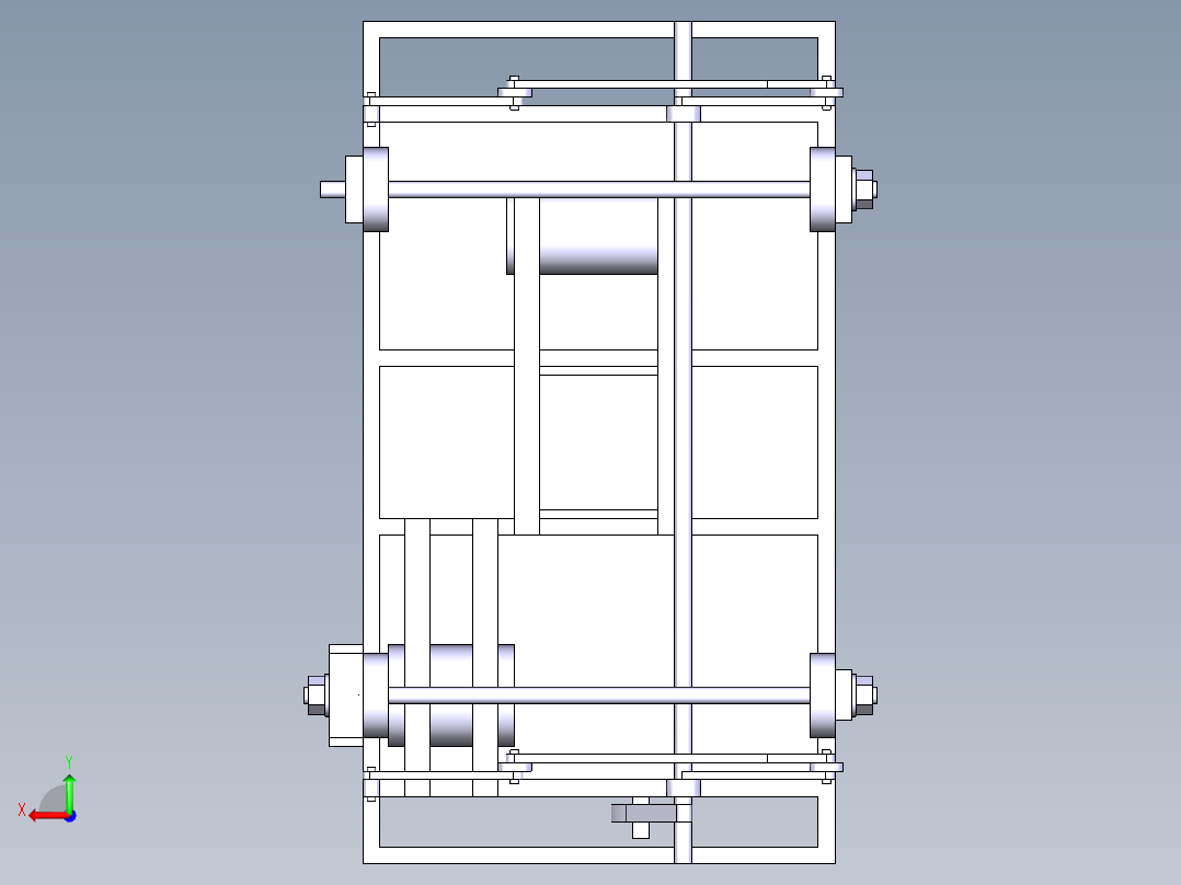 葡萄园采摘车设计后视图