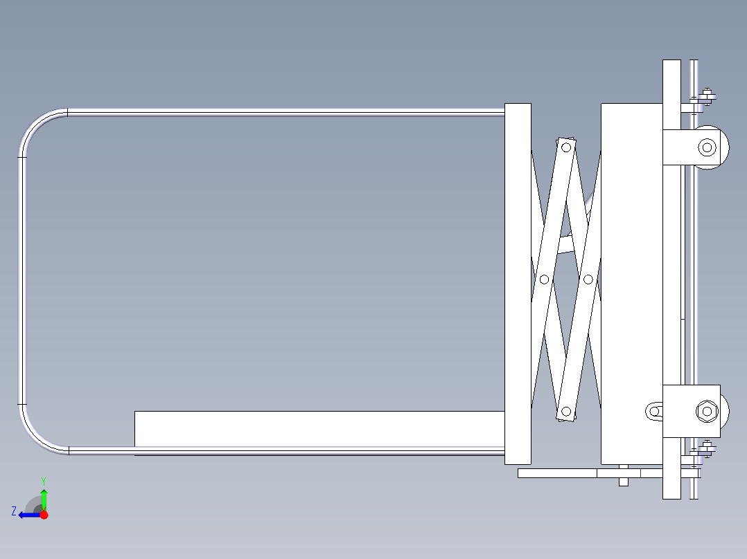 葡萄园采摘车设计右视图