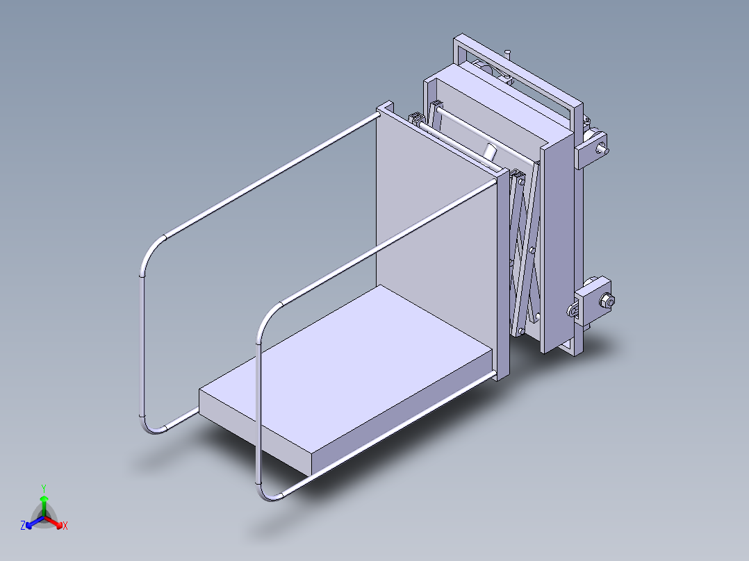 葡萄园采摘车设计正等轴测图