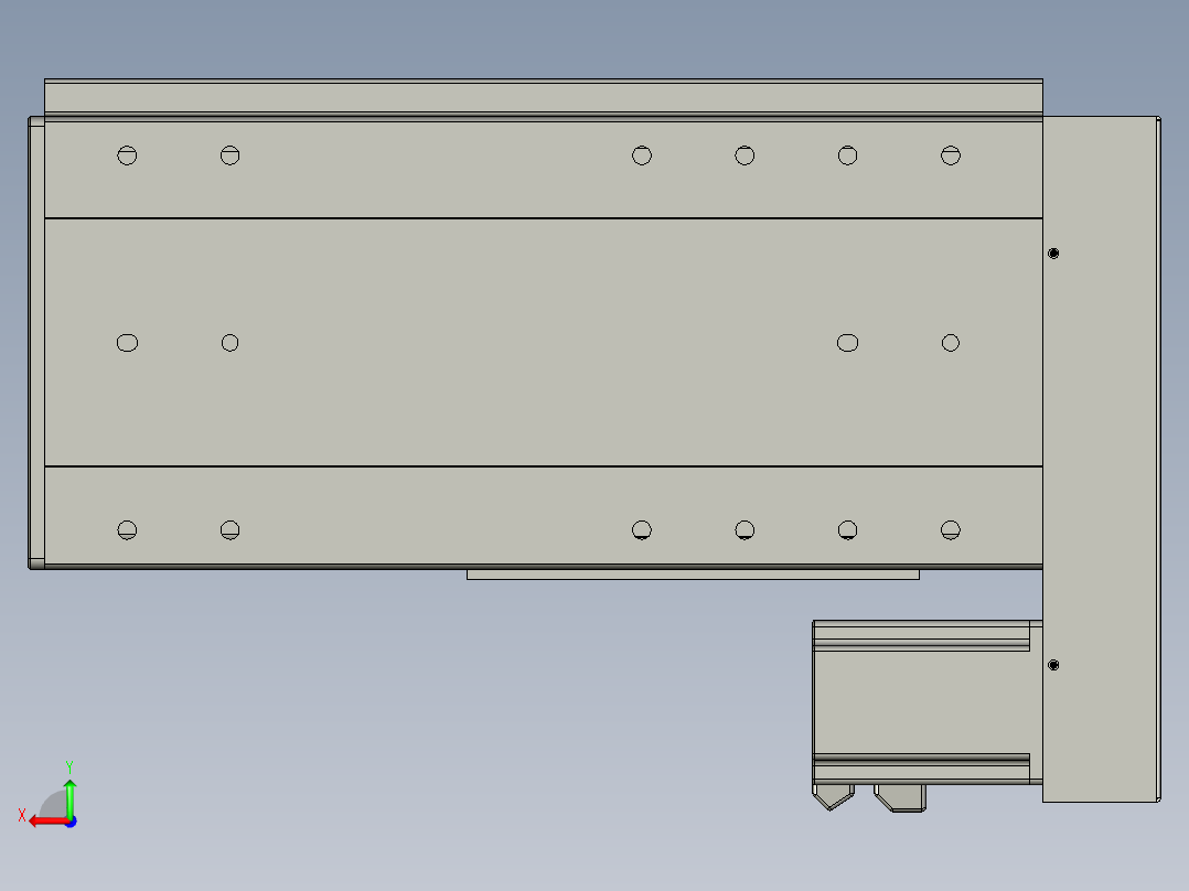VF丝杆传动-一般环境VF22-S150-BL后视图