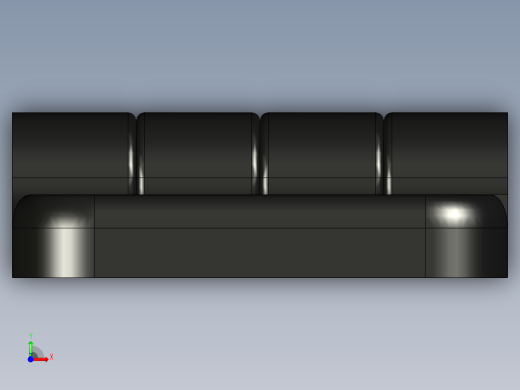型材-KJN 20X20 SMALL HINGE KJN095012E前视缩略图