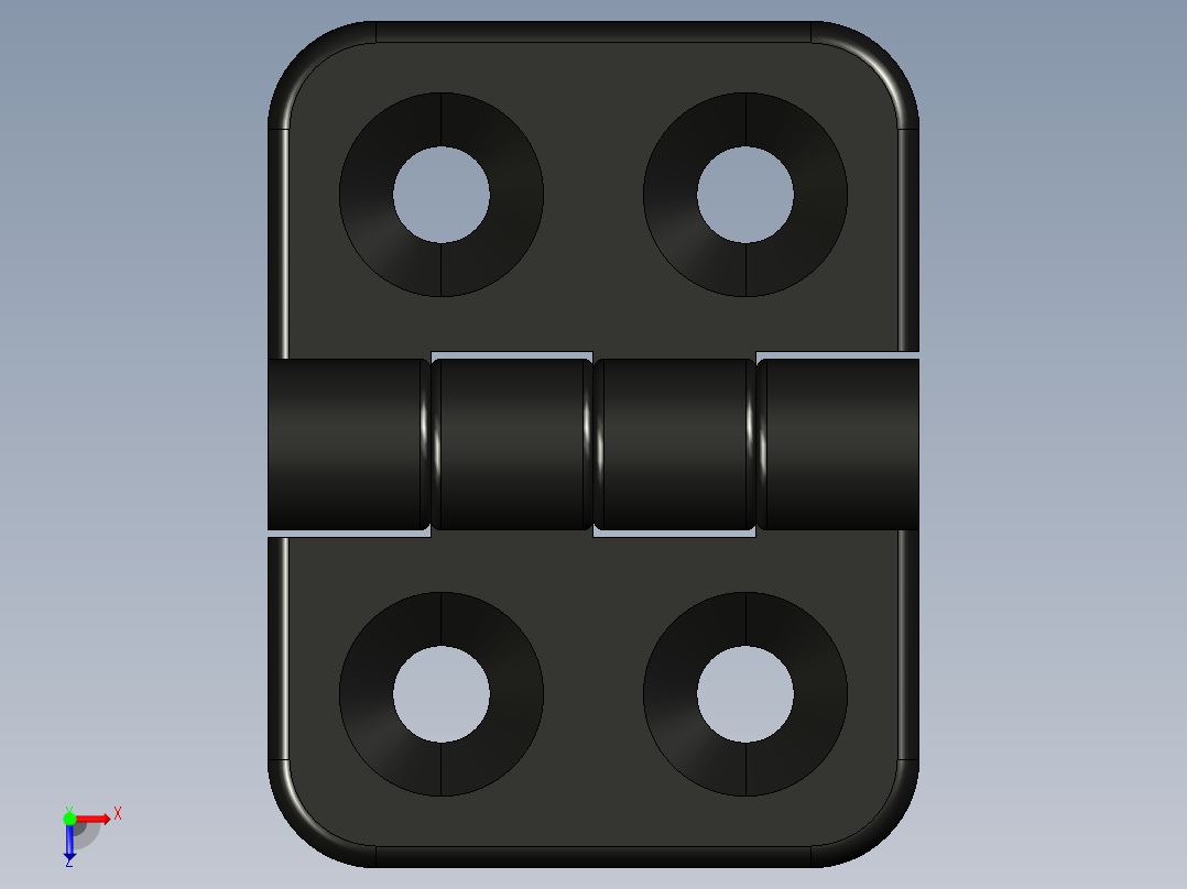 型材-KJN 20X20 SMALL HINGE KJN095012E俯视图