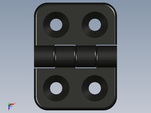 型材-KJN 20X20 SMALL HINGE KJN095012E俯视缩略图