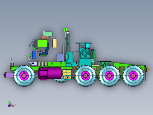 雪地奔驰奥什科什M1070型8轮重卡前视缩略图