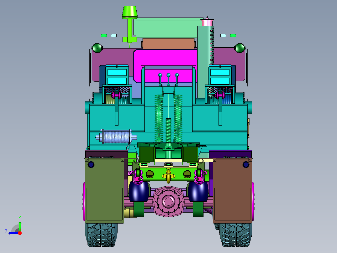 雪地奔驰奥什科什M1070型8轮重卡右视图