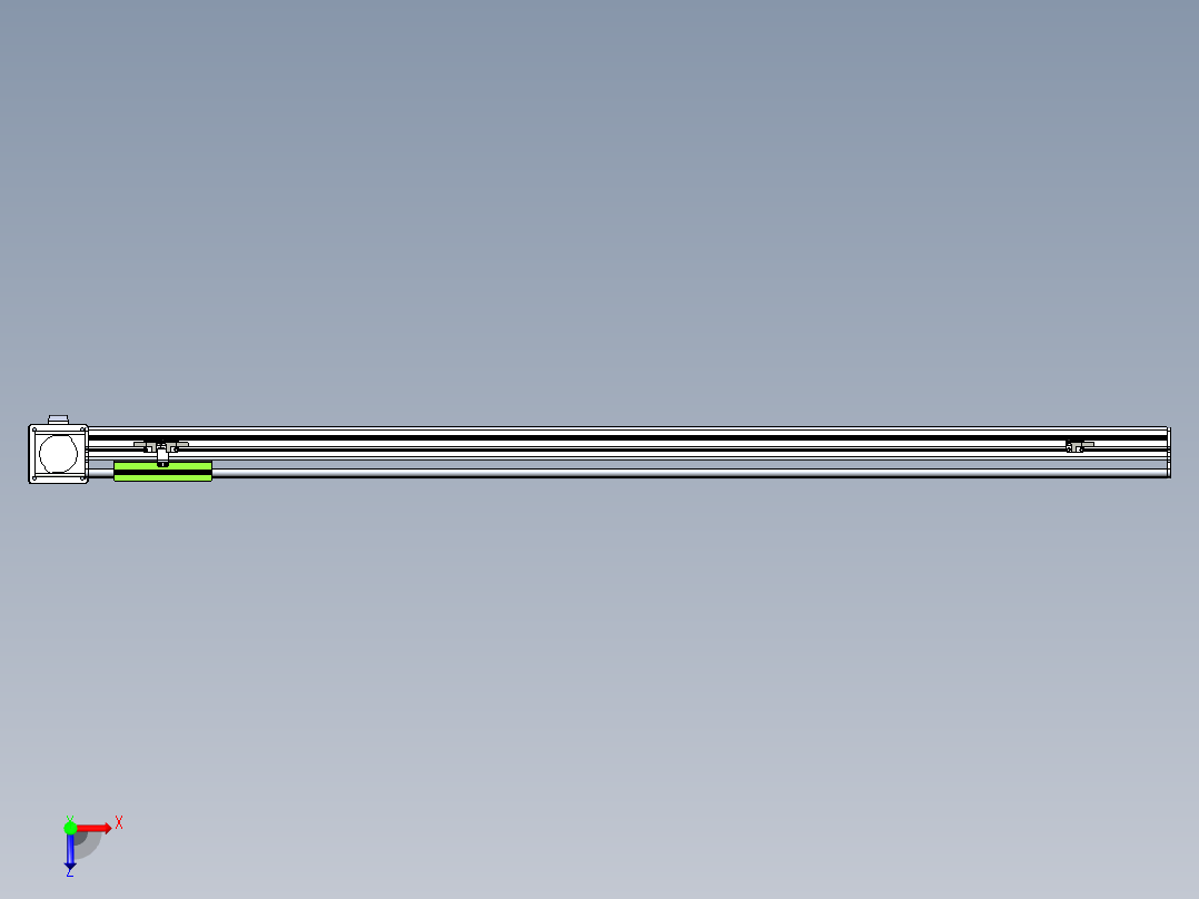 同步带滑台-半封闭B13-L90-S1300-L-Z86-D3俯视图