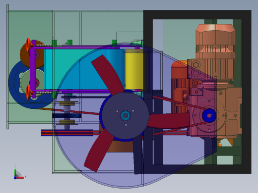 切丝切片系统三维模型前视缩略图