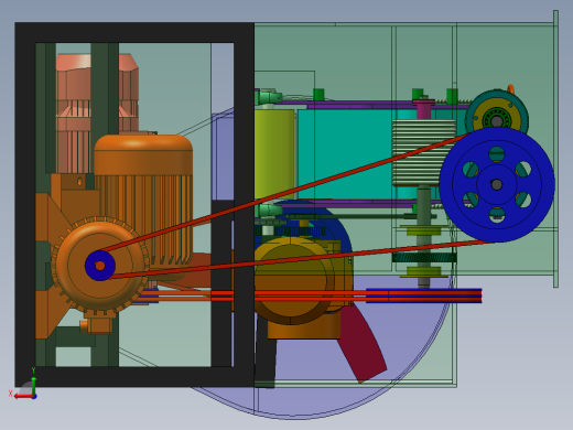切丝切片系统三维模型后视缩略图