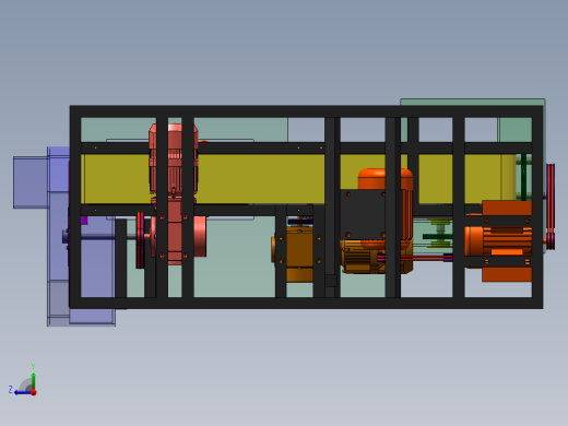 切丝切片系统三维模型右视缩略图