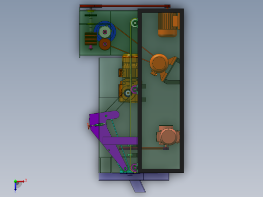 切丝切片系统三维模型俯视缩略图