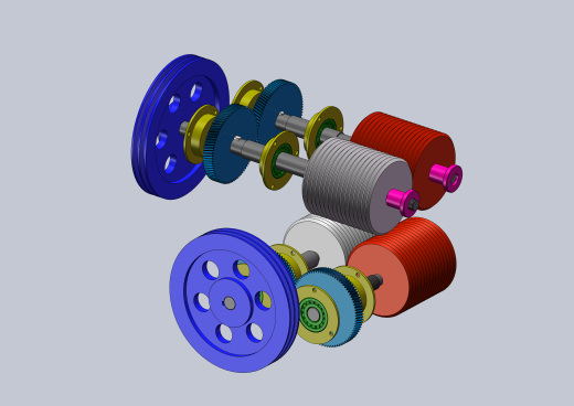 切丝切片系统三维模型缩略图