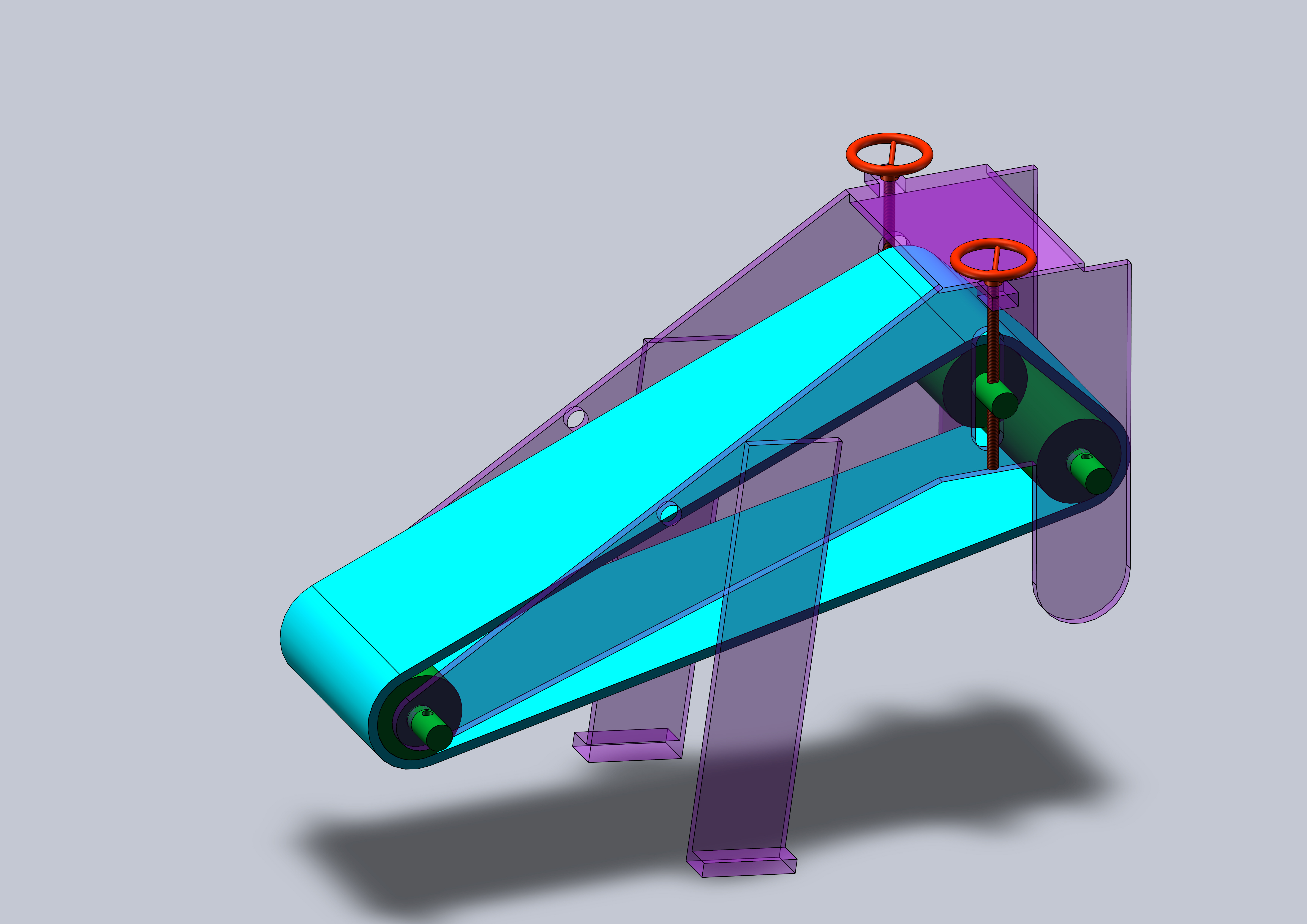 切丝切片系统三维模型