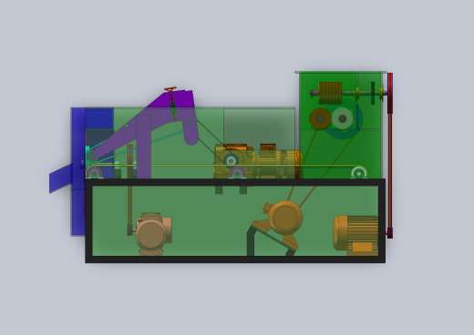 切丝切片系统三维模型缩略图