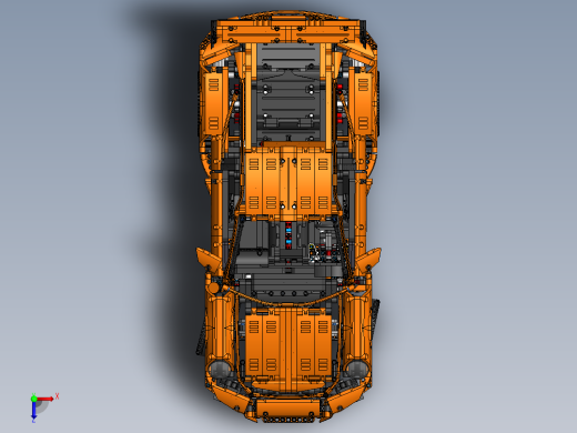 42056保时捷911立体拼装俯视缩略图