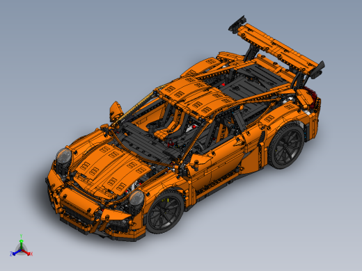 42056保时捷911立体拼装正等轴测缩略图