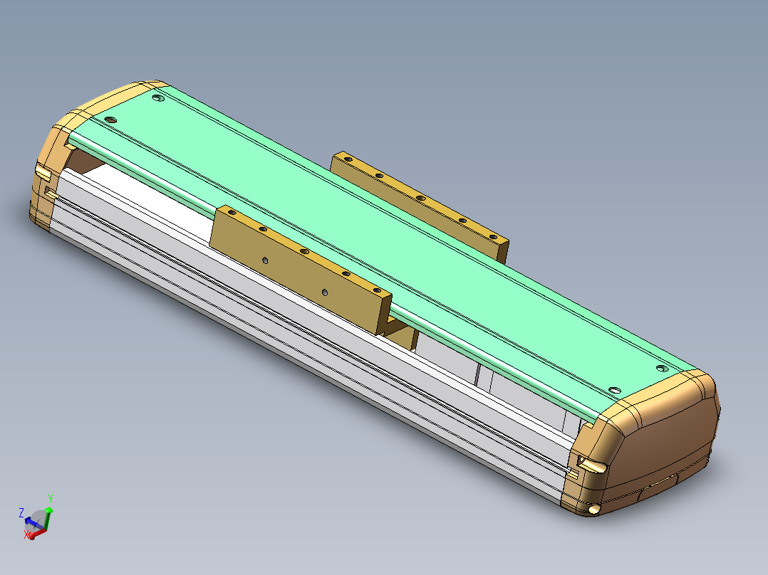 MTH丝杆半封闭模组MTH14-M-60主视图