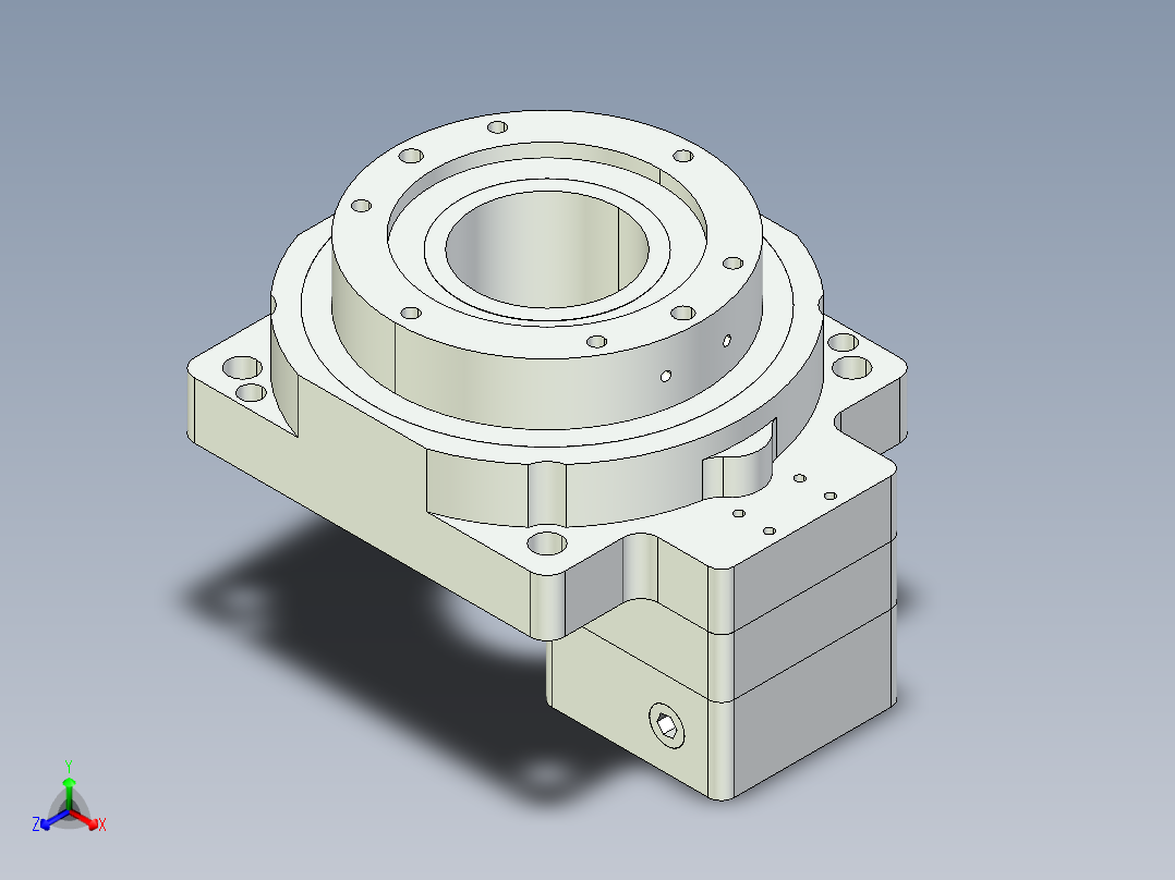 中空旋转平台KFN85-15模型(8-24 30-3 4-3.5-46)正等轴测图