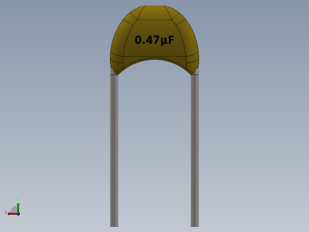 电容器 二极管 电阻器-Capacitor Ceramic 474 0.47uF后视图