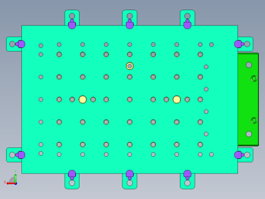 CNC3笔记本CNC工装夹具三维模型后视缩略图