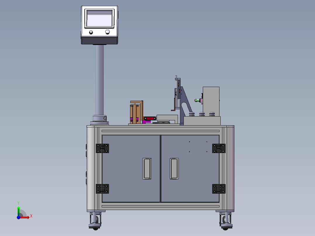 半自动化冲压设备sw16可编辑前视图