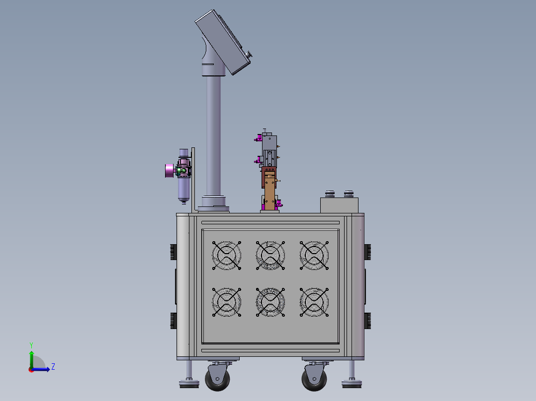 半自动化冲压设备sw16可编辑左视图