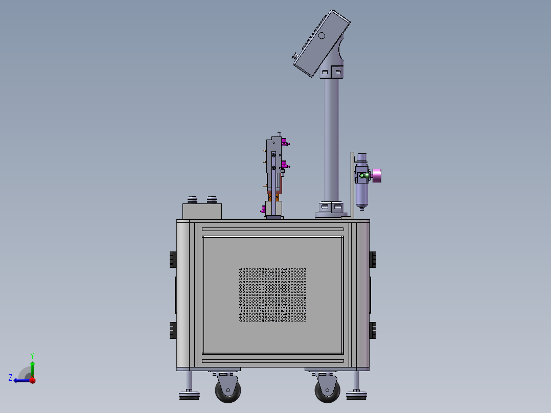 半自动化冲压设备sw16可编辑右视图