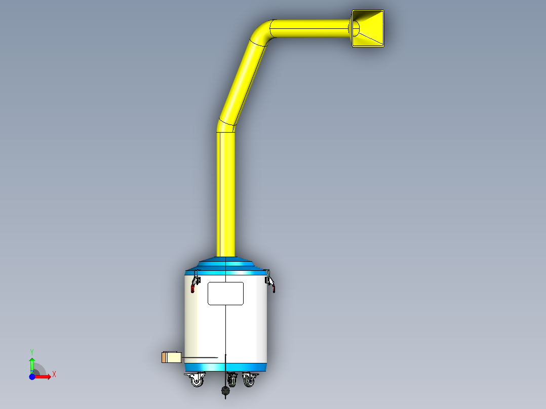 B3003291-UPC-260 小型烟雾灰尘收集器前视图