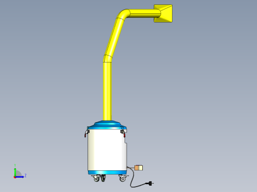 B3003291-UPC-260 小型烟雾灰尘收集器左视缩略图
