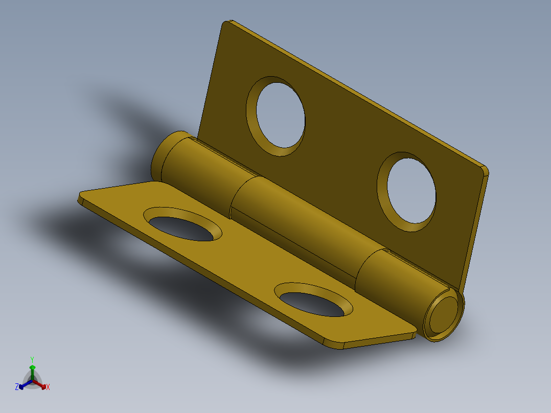 合页、铰链(70)正等轴测图