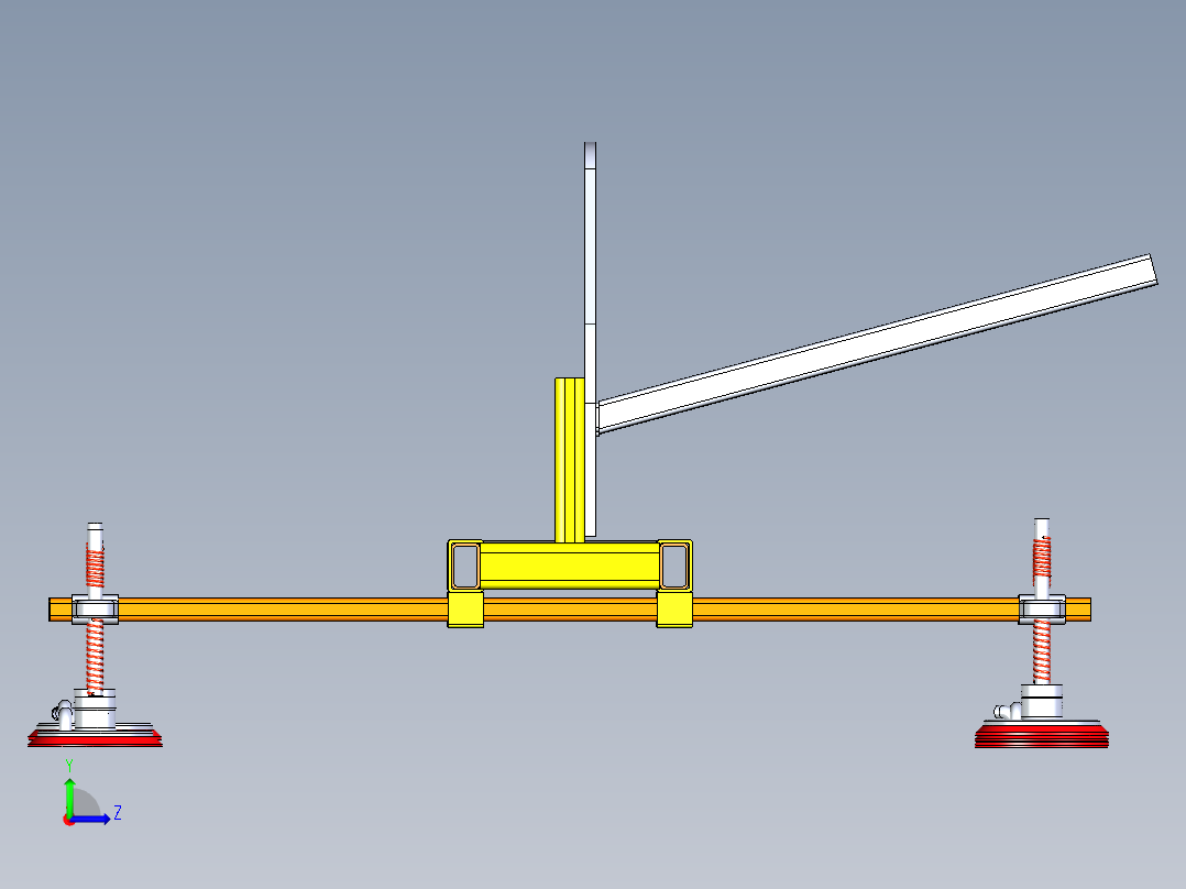 B3003539-真空板金属提升机吸盘左视图