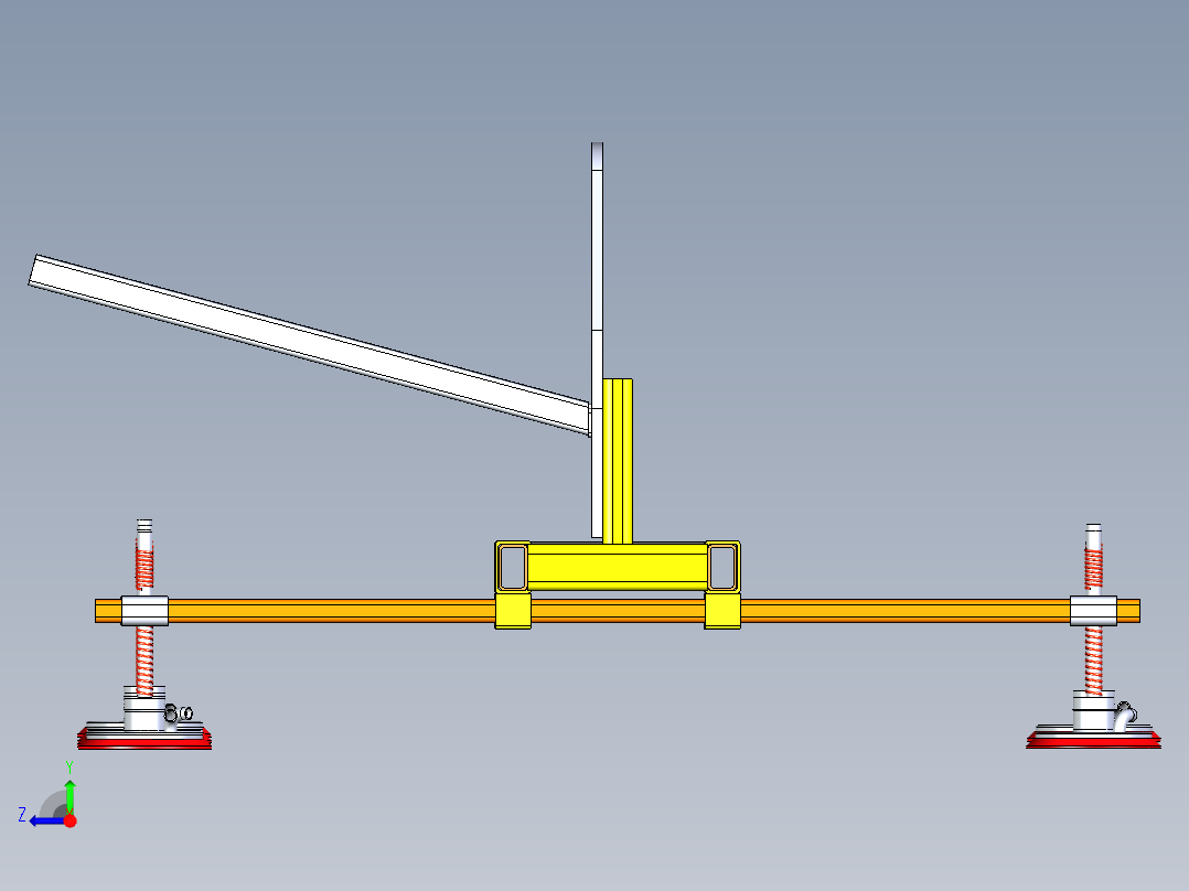 B3003539-真空板金属提升机吸盘右视图
