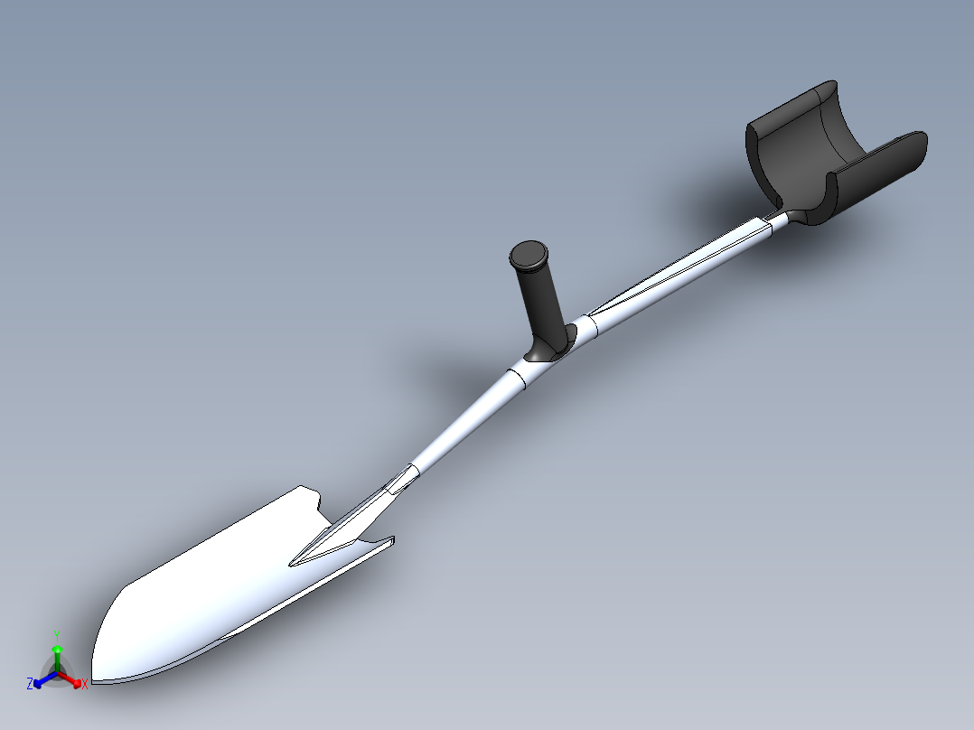 铲子(3)正等轴测图