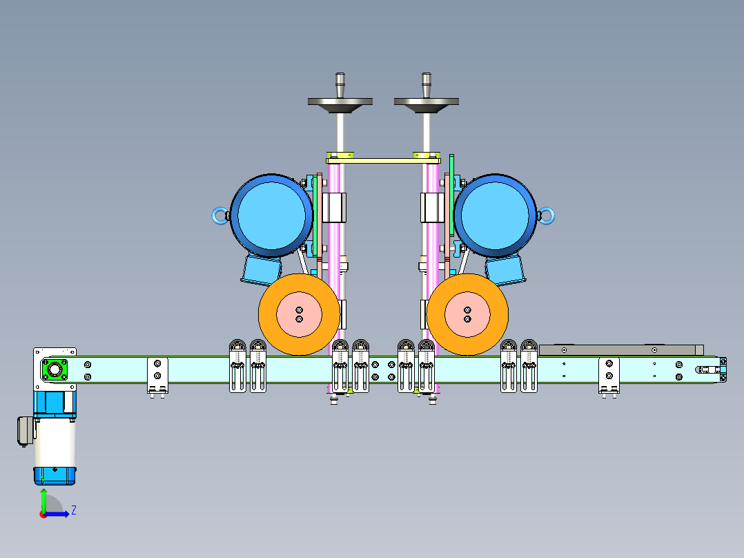 板材表面打磨输送设备 PSM-53左视图