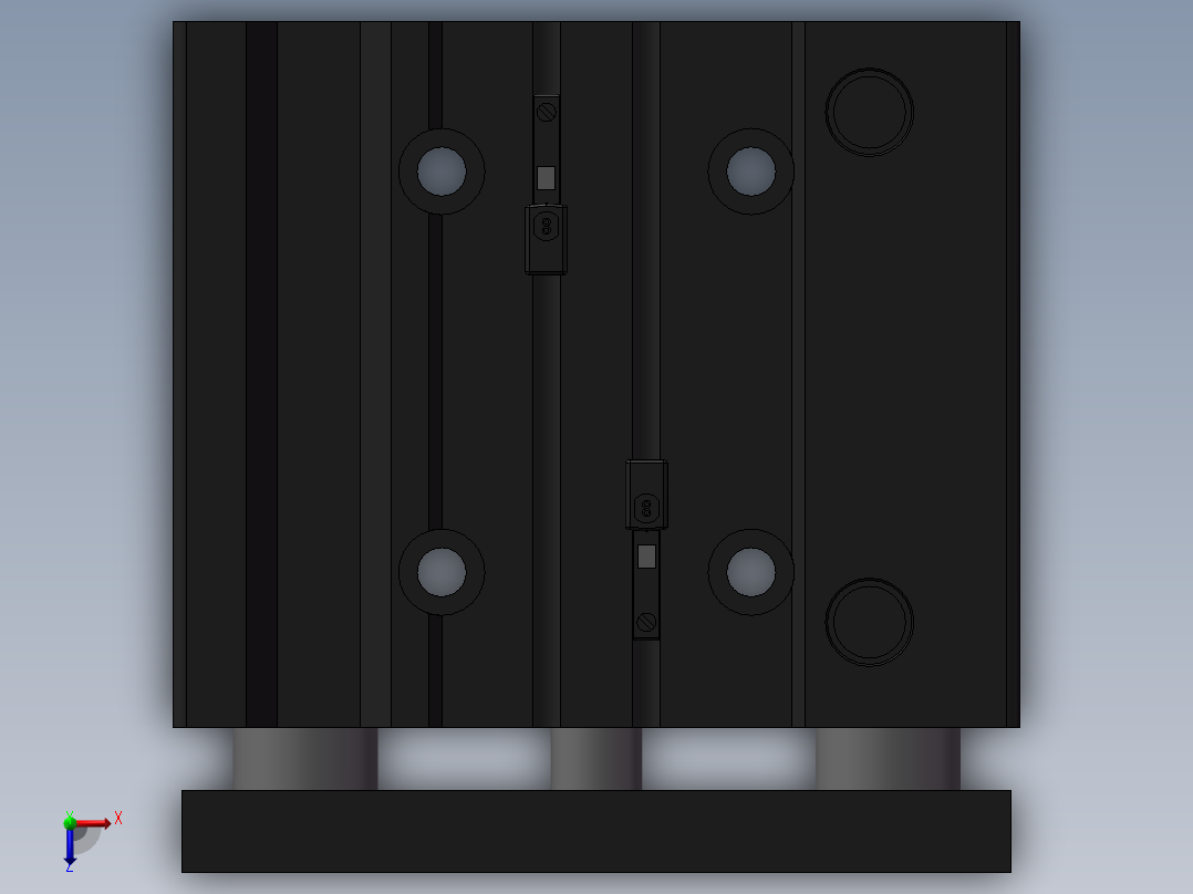 气缸MGPM25-40Z-M9BV俯视图