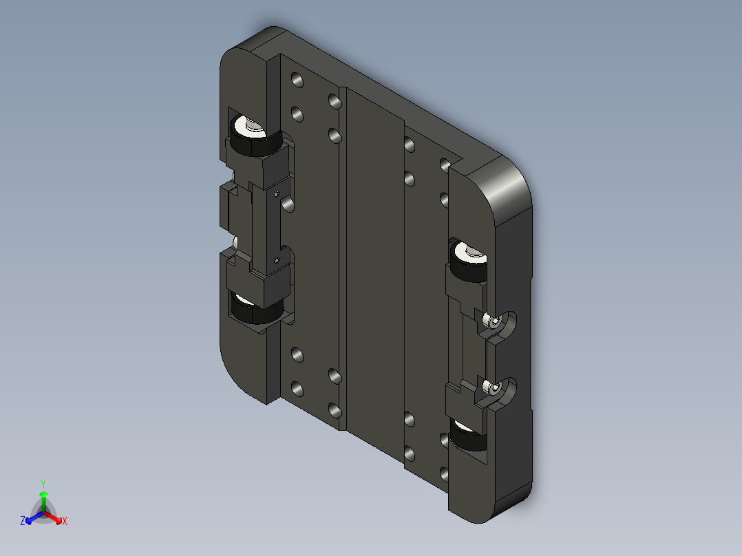 CNC 200W 模块支撑套件正等轴测图