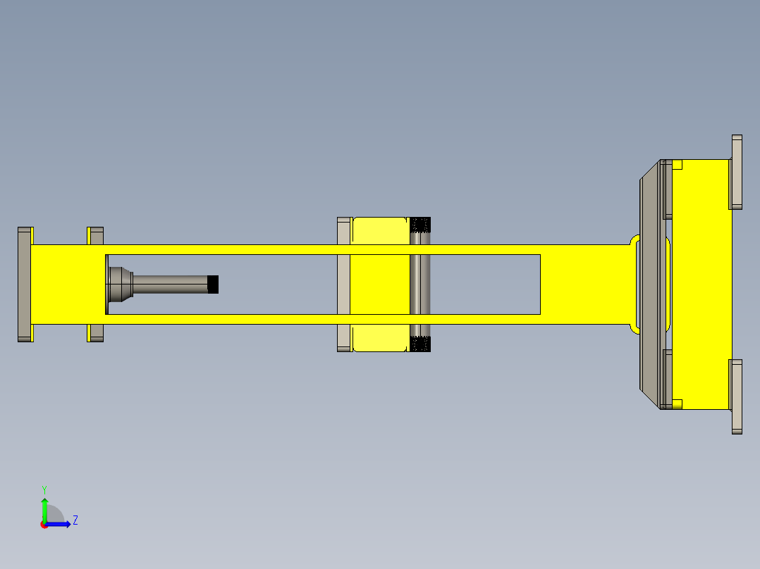 液压压机601左视图