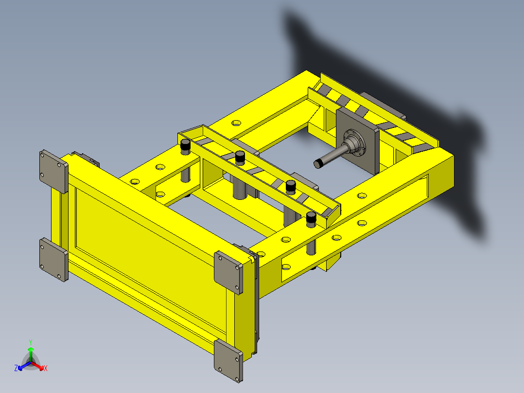 液压压机601正等轴测图