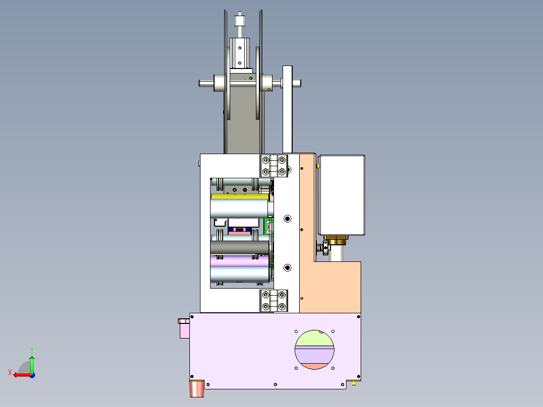 桌上型贴标机(成熟量产)后视图