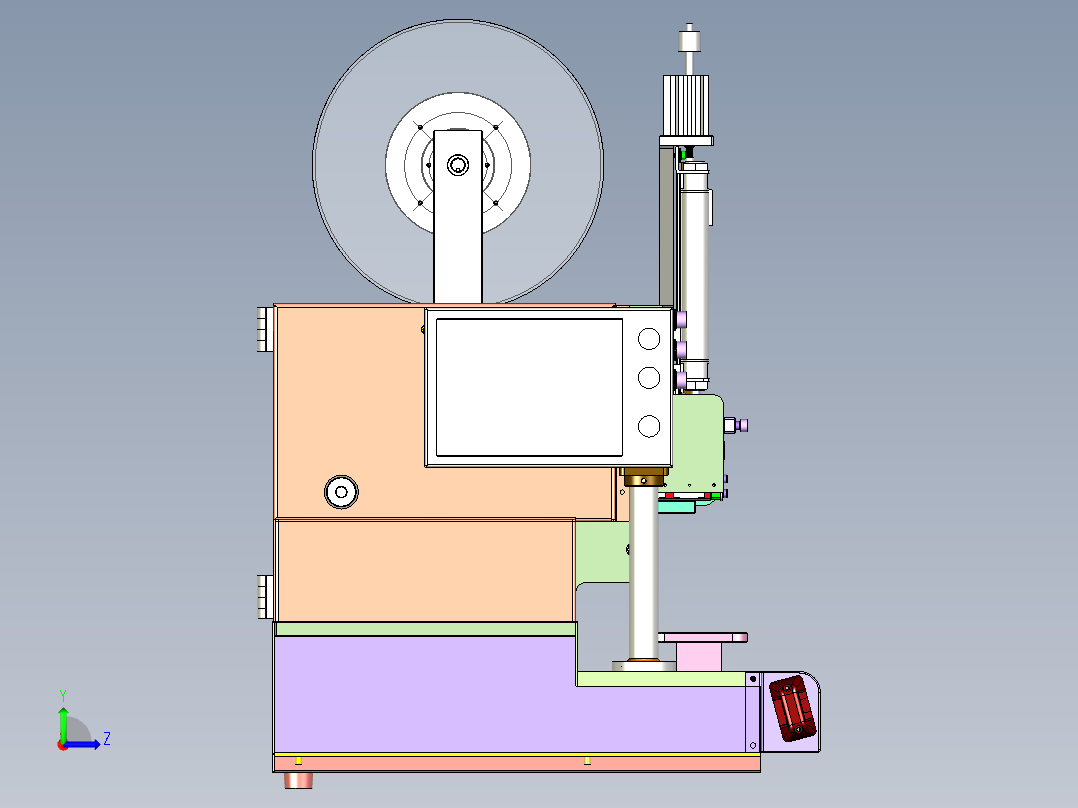 桌上型贴标机(成熟量产)左视图